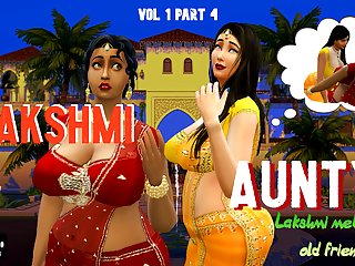 Vol 1 Part 4 - Desi Indian Busty Saree Aunty Lakshmi Met Her Lesbian Friend - Wicked Whims free video