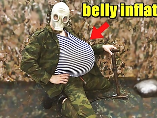 Russian Military Man Pumps His Stomach With A Pump And Cums In Your Face free video