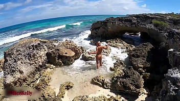 Omg! Watch It! Tourist Made A Video Of A Girl Masturbating Near The Sea free video