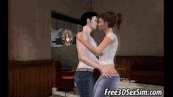 Tasty 3D Cartoon Barista Getting Fucked At Work free video