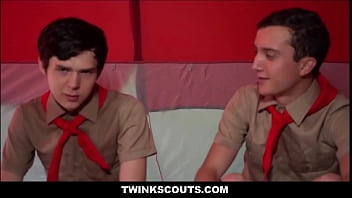 Two Twink Scouts Fuck In Old Shed During Rain Storm - Jack Andram, Dakota Lovell free video