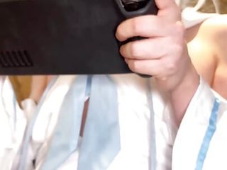 Hololive Fubuki Femboy Ahe-Voice Try Not To Cum While Playing Videogame Hentai Japanese Cosplayer free video