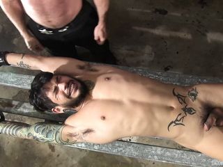 Draven Stretched Out And Jerked Off By Officer Matt free video